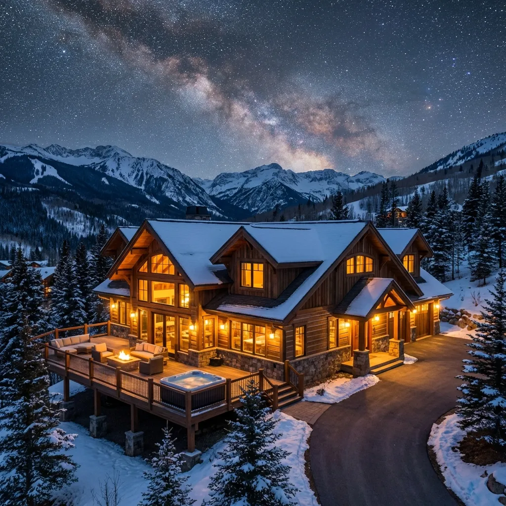 Interior villa yang hangat dan nyaman